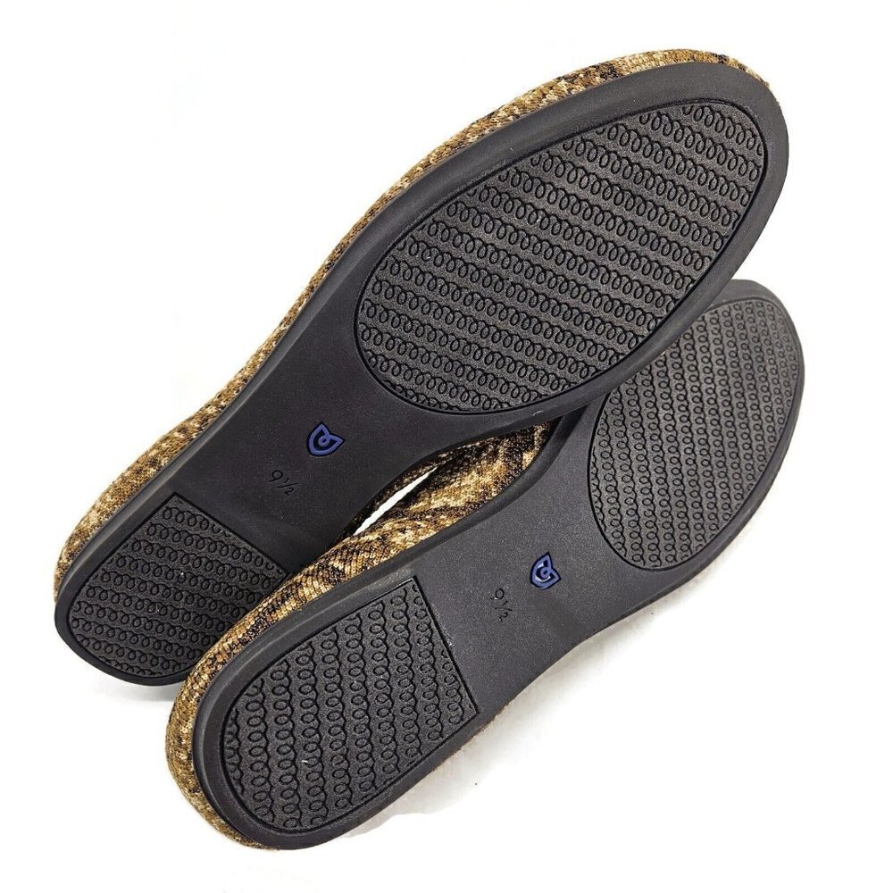 New Rothy's Bronze Python Loafer Womens 9.5 Flats Metallic Snake Print Rothys - Picture 7 of 9